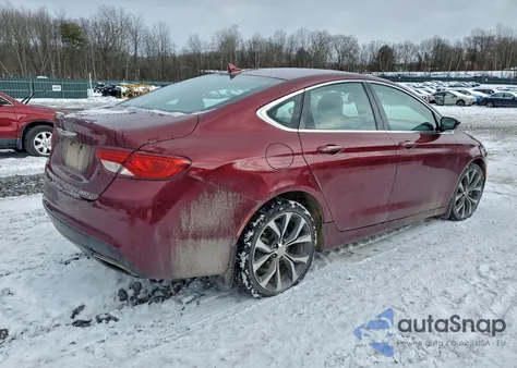 2015 Chrysler 200 C from USA, damaged, VIN 1C3CCCEG4FN584320